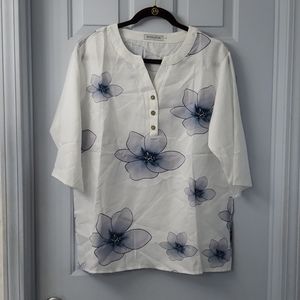 NWOT JustFashionNow 3/4 Sleeve Top